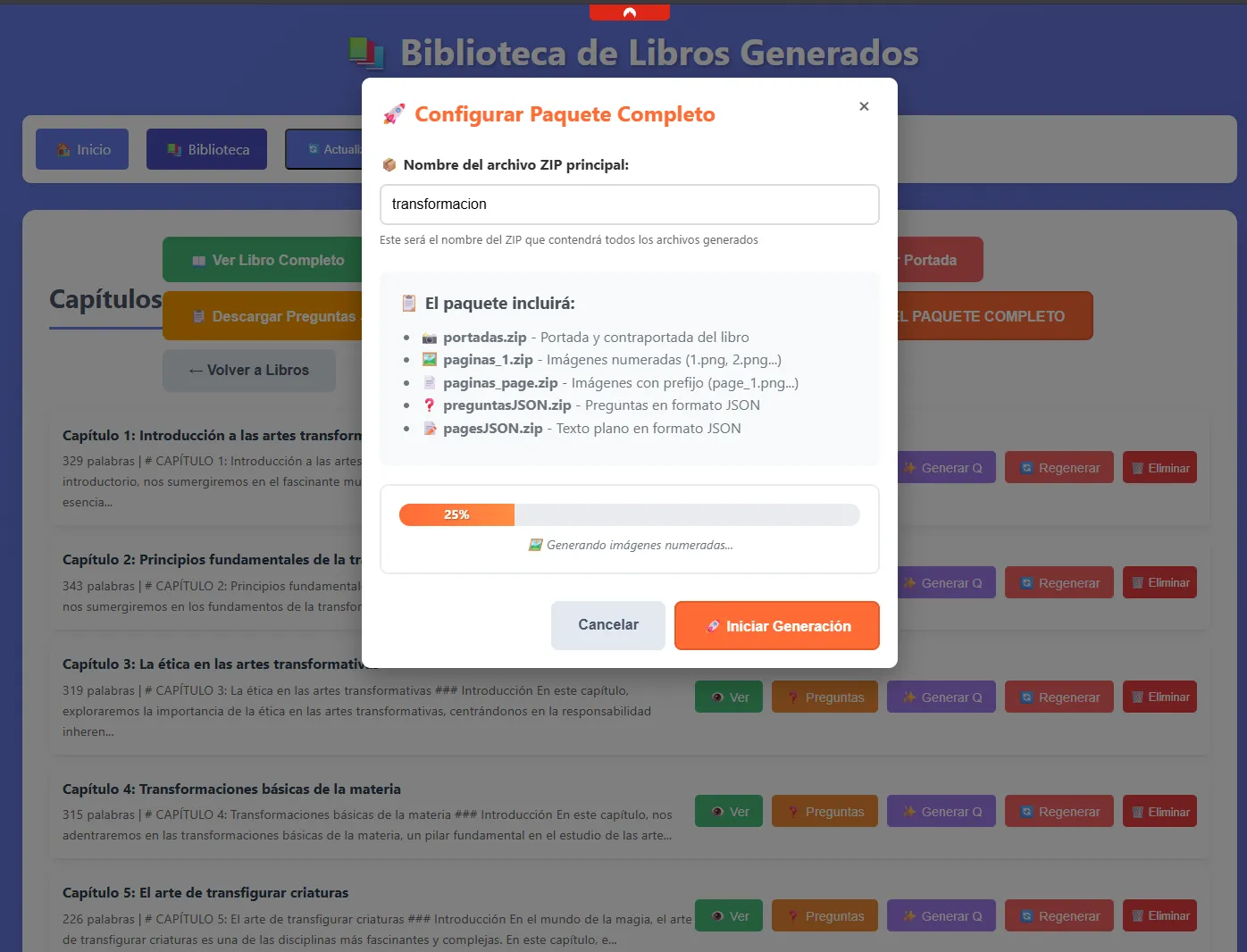 La biblioteca de libros generados con IA para las clases