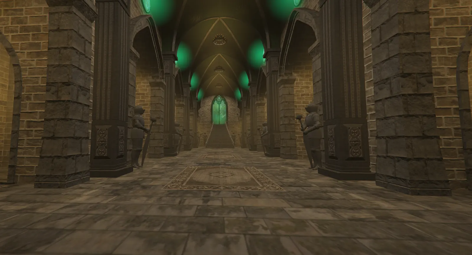 La cripta de las luces verdes